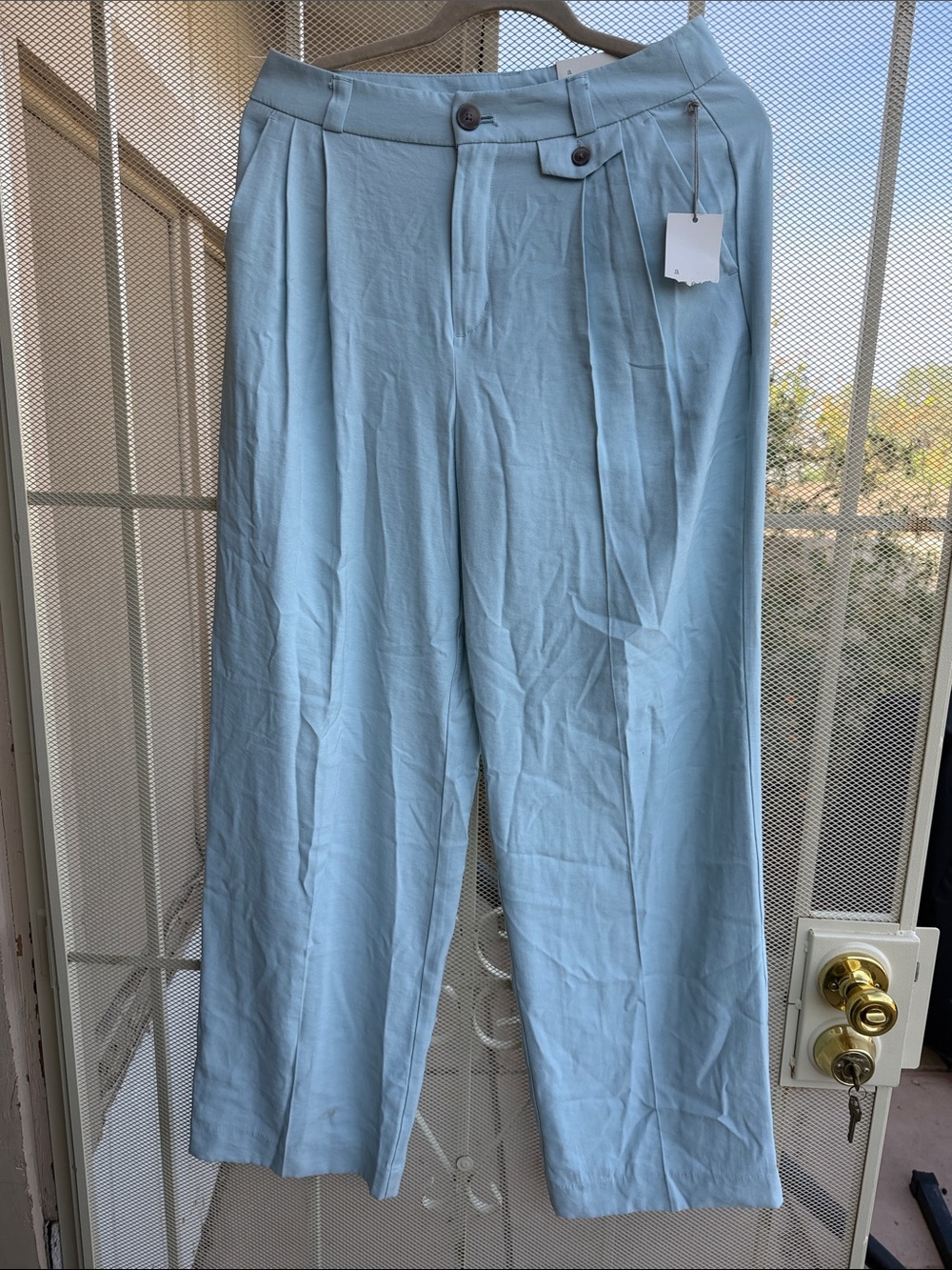 a new day Light Blue Pleated Pants NWTs
